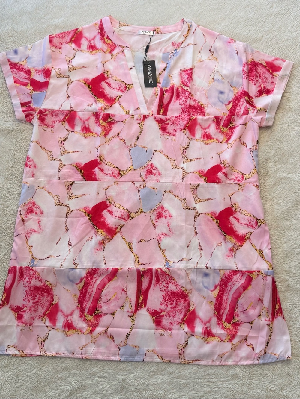 NEW Aimage Swimsuit Cover Up Women's Sz XL Oversized Resort Beach Pockets